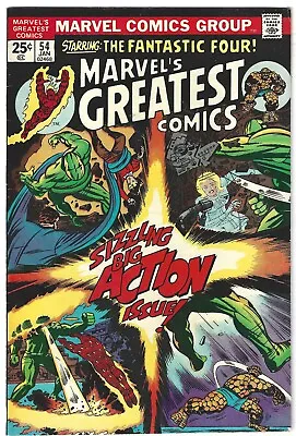 Buy Marvel's Greatest Comics #54 1975 Marvel Reprints Fantastic Four # 71 X • 4.99£