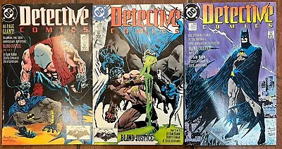 Buy DC COMICS DETECTIVE COMICS #598 , 599 & 600 1989 Blind Justice 1-3 Full Set NM • 12.99£
