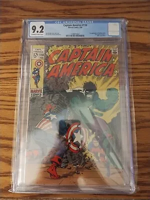 Buy Captain America #110 CGC 9.2 HIGH GRADE Marvel Comic KEY 1st Madame Hydra App • 543.67£