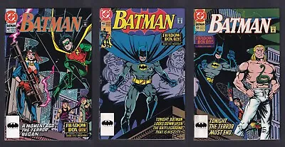 Buy Batman #467-469 Complete Shadow Box Story Arc DC 1991 • 4.80£