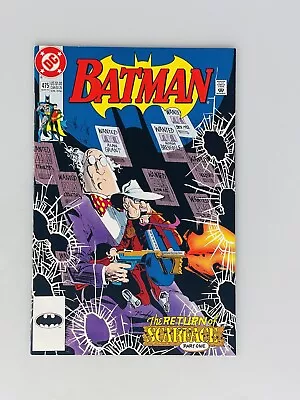 Buy DC Detective Comics Batman #475 The Return Of Scarface Part One March 1992 • 10.26£