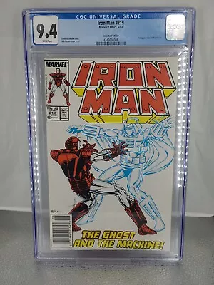 Buy Iron Man 219 -Newsstand- CGC 9.4 (1st Appearance Of Ghost) • 101.37£