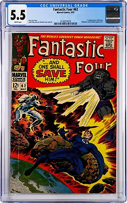 Buy Fantastic Four #62 Marvel 5/67 - 1st Blastaar Appearance CGC 5.5 • 63.92£
