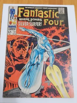 Buy Fantastic Four #72 Vg/fine  Silver Surfer Watcher Jack Kirby 1968 • 98.79£