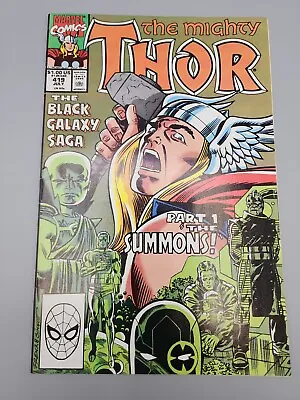 Buy Thor #419 1990 The Black Galaxy Saga Direct Marvel Comics • 5.50£