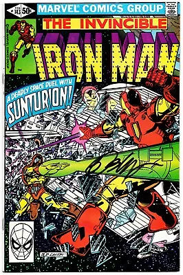 Buy Iron Man #143 VF/NM Signed W/COA Bob Layton 1st Print 1980 Marvel Comics • 47.54£