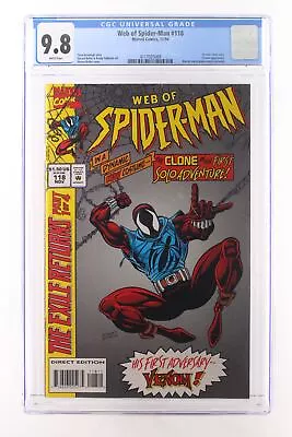 Buy Web Of Spider-Man #118 - Marvel Comics 1994 CGC 9.8 1st Solo Clone Story • 542.87£