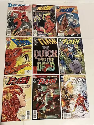 Buy LOT Of 9 FLASH DC Comics #4,5,15,55,100,217,246 #11 Annual #1 1987-2012 G/VG • 7.12£