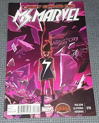 Buy MS MARVEL #16 (2015) 1st Meeting Kamala Khan & Captain Marvel MCU Marvels A3 • 11.86£