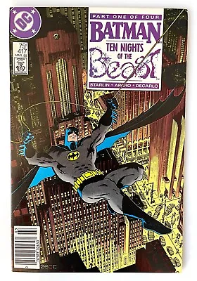 Buy BATMAN #417 *VF+* NEWSSTAND - DC 1988 -Ten Nights Of The Beast, 1st KGBeast App • 19.72£