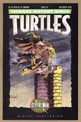 Buy Teenage Mutant Ninja Turtles 54 (VF+) City At War Part Five 1992 Mirage X663 • 14.13£