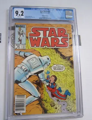 Buy Star Wars #86 CGC 9.2 - Newsstand 1984 - White Pages Before Return Of The Jedi • 51.59£