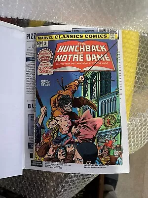 Buy Marvel Classics Comics #3 Hunchback Of Notre Dame March 1976 • 10£