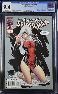Buy Amazing Spider-man #607 Cgc 9.4 (nm) J. Scott Campbell Classic Black Cat Cover • 98.82£