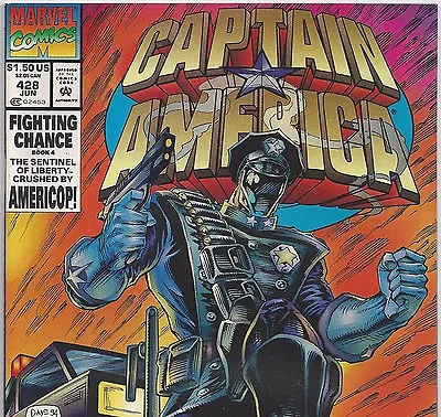 Buy Captain America #428 With Americop From June 1994 In VF- Avengers NS • 6.39£