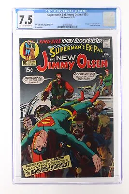 Buy Superman's Pal Jimmy Olsen #134 - DC 1970 CGC 7.5 1st Appearance Of Darkseid • 222.36£