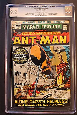 Buy MARVEL FEATURE 4 ORIGIN Return ANT-MAN Series Begins 1972 Spider-Man CGC NM- 9.2 • 171.28£