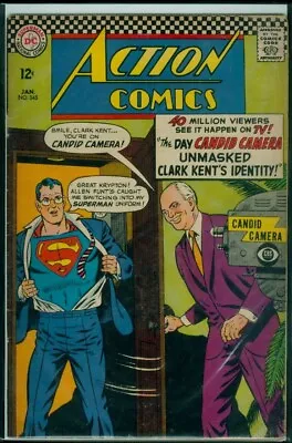 Buy DC Comics ACTION Comics #345 SUPERMAN VG/FN 5.0 • 7.90£