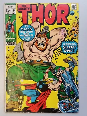 Buy Thor Mighty #184 Vg- (3.5) January 1971 Marvel Comics ** • 6.99£