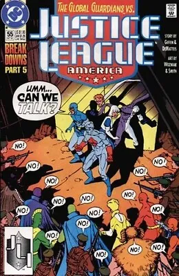 Buy Justice League America #55 (NM) `91  Giffen/ DeMatteis/ Wozniak • 4.95£