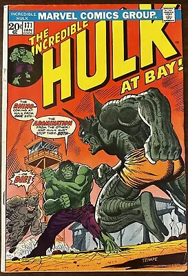 Buy Incredible Hulk #171 6.5-7.0 COMIC Classic Battle Abomination & Rhino 1974🔥🔥 • 55.33£