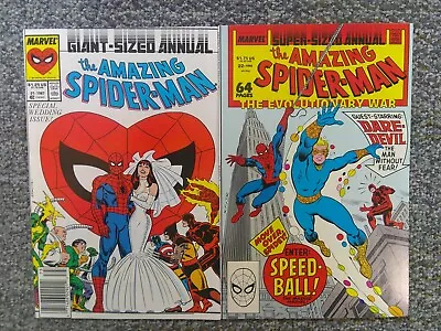 Buy The Amazing Spider-Man Giant Sized Annual #21 & #22 Wedding Issue And Daredevil • 15.77£