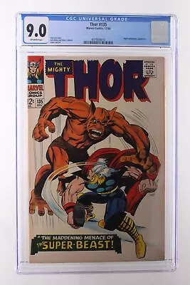 Buy Thor #135 - Marvel Comics 1966 CGC 9.0 High Evolutionary Appearance. • 119.84£