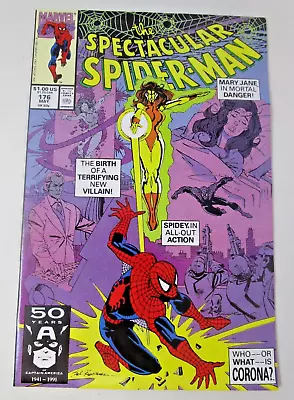 Buy Spectacular Spider-Man #176 1991 [NM] 1st App Corona High Grade Marvel Key Issue • 9.48£