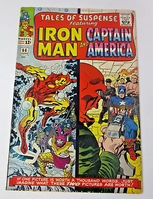 Buy Tales Of Suspense 66 1965 [VG] 1st Silver Age App Red Skull Iron Man Cap America • 95.93£
