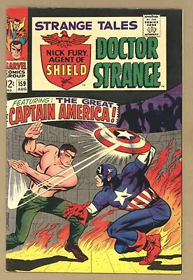 Buy Strange Tales 159 FVF Captain America ORIGIN NICK FURY Steranko 1967 Marvel T642 • 133.78£