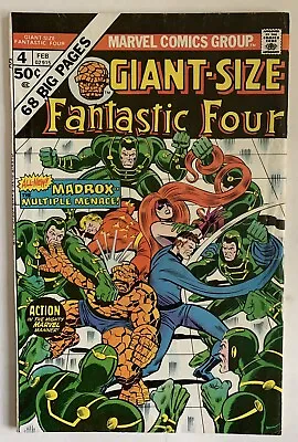 Buy (1975) GIANT SIZE FANTASTIC FOUR #4 1st Appearance JAMIE MADROX THE MULTIPLE MAN • 72.05£