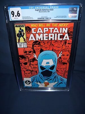 Buy Captain America #333 CGC 9.6 White Pages Super Patriot Becomes Captain America • 79.05£