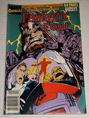 Buy Marvel Comics Fantastic Four Annual #23 1st Appearance Ahab Direct Issue 1990 • 3.15£