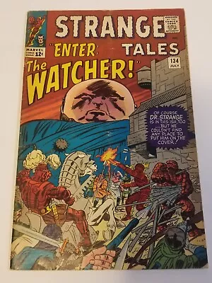 Buy STRANGE TALES #134 (1965)  THE WATCHER & KANG APPEARANCE! Comic Book • 75.11£