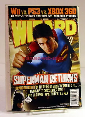Buy Wizard,The Comics Magazine~#178~August 2006~Cover 1/2~Superman Returns~B. Routh • 7.91£