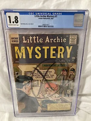 Buy Little Archie Mystery #1 (August 1963, Archie) Rare, CGC Graded (1.8) • 63.40£