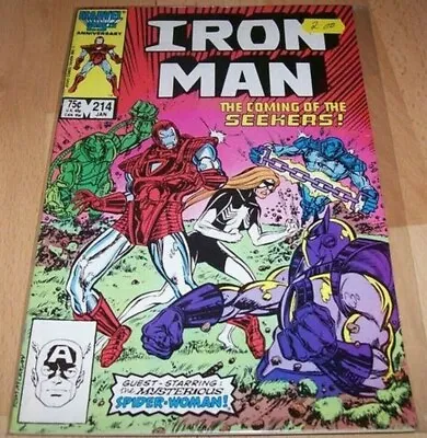 Buy Iron Man (1968 1st Series) # 214...Published January 1987 By Marvel. • 7.95£