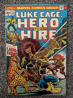 Buy Luke Cage Hero For Hire 13. Marvel 1973. Lionfang. Combined Postage • 5.98£