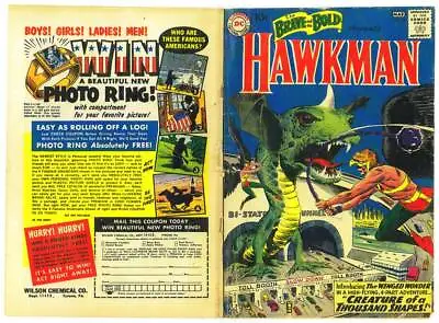 Buy Facsimile Reprint Covers Only To BRAVE AND THE BOLD #34 - 1961 - Hawkman • 19.99£