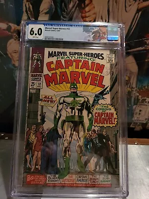 Buy MARVEL SUPER-HEROES #12 CGC 6.0 First CAPTAIN MARVEL • 325£