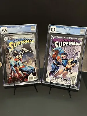 Buy Superman #210 (CGC 9.4) And #211 (CGC 9.6) - 2004 - Jim Lee Cover • 47.65£