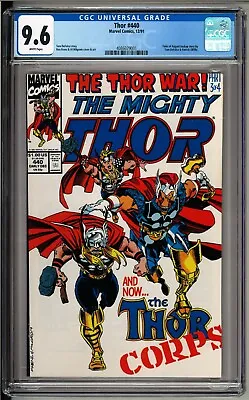 Buy Thor #440 (1991) CGC 9.6 White Pages! 1st Appearance Thor Corps! Beta Ray Bill! • 78.51£