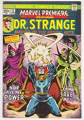 Buy Marvel Premiere #13 Fine Plus 6.5 Doctor Strange Clea 1974 • 9.59£