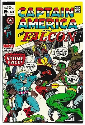 Buy Captain America #134 Vf+ 8.5 The Scourge Of Stone Face! Bronze Age Marvel! • 71.95£