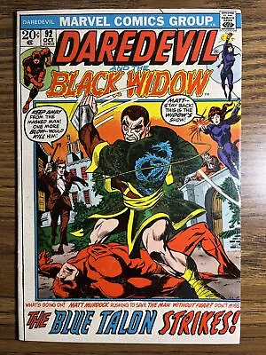 Buy Daredevil ￼92 1st App Damon Dran Gerry Coway Story Marvel 1972 Vintage B L • 11.84£