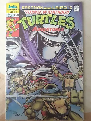 Buy Teenage Mutant Ninja Turtles Adventures 1 1st Print Archie Comics • 50£