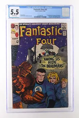 Buy Fantastic Four #45 - Marvel Comics 1965 CGC 5.5 1st Appearance Of Lockjaw + The  • 172.65£