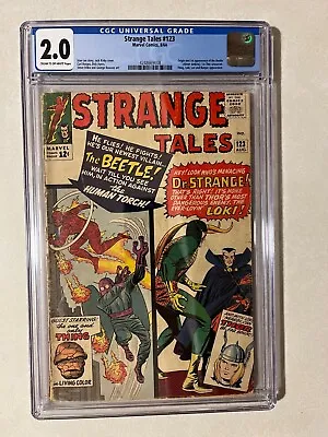 Buy Strange Tales #123 CGC 2.0 From Aug 1964 Origin & 1st Appearance Of The Beetle • 72.38£