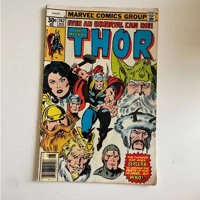 Buy VINTAGE Thor #262 Comic Book - Fair Condition - 1977 30 Cent Version • 7.90£