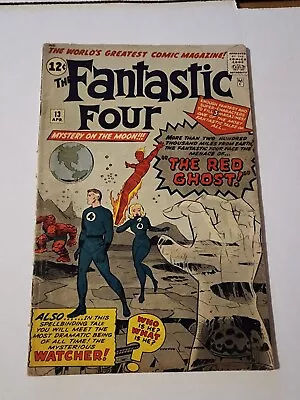 Buy Fantastic Four #13 1963 1st App. The Watcher, Red Ghost Marvel Comics • 319.80£